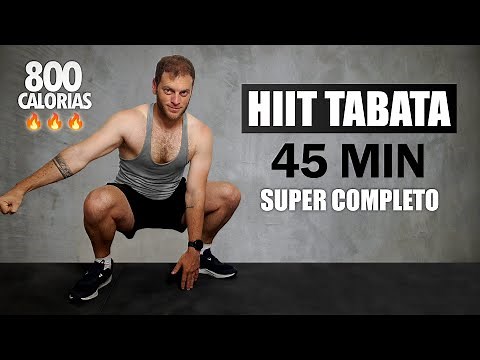 HIIT TABATA 45 MINUTOS | Rutina FULL BODY CARDIO para TONIFICAR y QUEMAR GRASA 💥