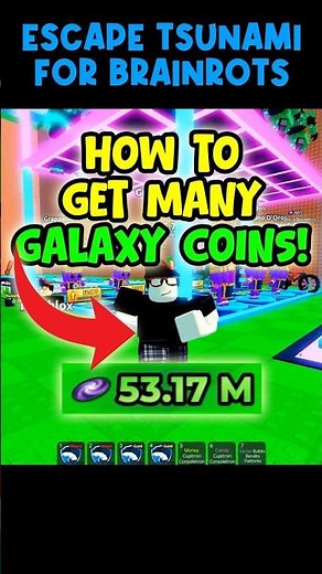 How to Get GALAXY COINS in Escape Tsunami for Brainrots #roblox