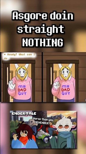 Asgore a bum as always 😭 #undertale #deltarune #endertale #comicdub