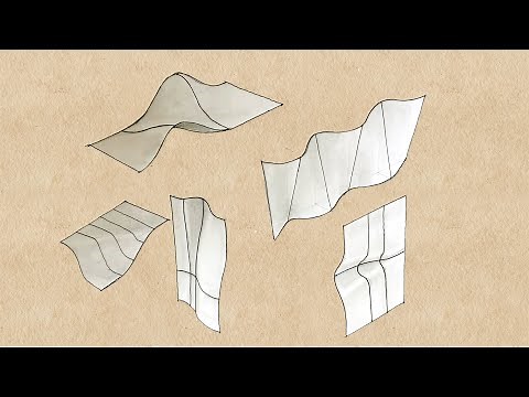 How to Draw Curves in Architecture | Curved Surfaces in perspective | drawing curve