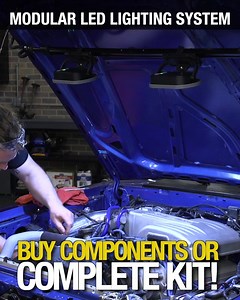 4.9K views · 4.9K reactions | The Eastwood Modular Lighting System utilizes the latest LED technology to achieve the brightest 1000 Lumen light output and most energy efficiency possible. -170° adjustable Handle/Stand with magnetic base -Durable aluminum housing -Interchangeable, Tool Free, Clamp-on accessory attachment system -12 Volt, 1 Amp output AC wall charger with 9ft cord -12 Volt, DC, automotive “lighter” type, power port charger with 6ft cord | Eastwood | Facebook