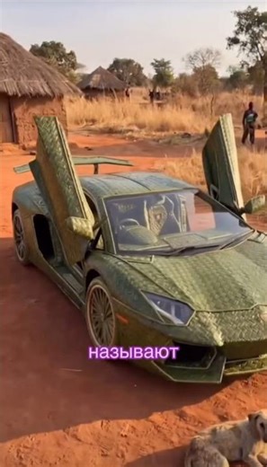 парень из Африки сделал из листов ламбаргини