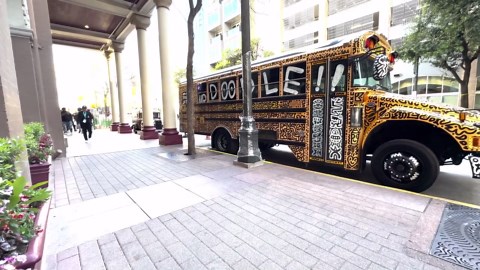 I Bought An American School Bus To Doodle! | Mr Doodle