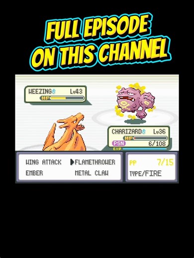 Charizard vs Weezing in an epic near death battle😱 #pokemon #pokemonchannel #gaming