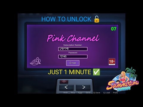 HOW TO UNLOCK 🔓 PINK 🩷 CHANNEL | SUMMER TIME SAGA 0.20.14 VERSION !!