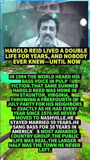 Harold Reid Lived A Double Life For Years, And Nobody Ever Knew—Until Now #shorts #viral