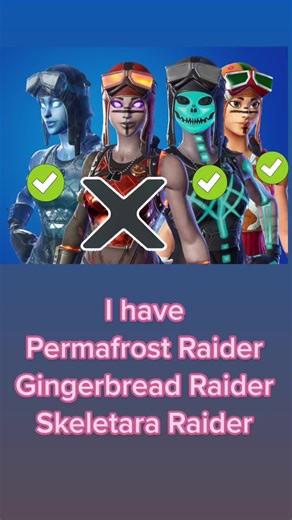 All renegade raider different styles