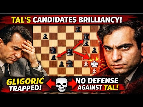 Gligorić vs Mikhail Tal 1959 | Candidates Masterpiece | Tal’s Dark-Square Attack