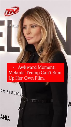 𝕋𝕙𝕖ℕ𝕖𝕨𝕤 on Instagram: "🚨Melania Trump struggled to sum up her new documentary when asked on the red carpet. The film follows Melania over the 20 days leading up to her husband’s inauguration, as she prepares to transition back to the White House, and is scheduled for a worldwide theatrical release on Friday in almost 30 countries. The documentary was pulled from South African theaters ahead of its global release. #melaniatrump #film #documentary #donaldtrump #firstlady"