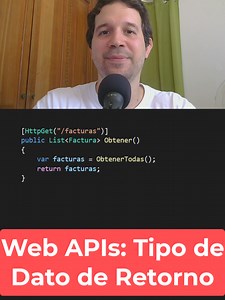 Tipos de Dato de Retorno en Web APIs (¿Cuál es mejor?) ➡️ Curso completo de ASP.NET Core - Web APIs con descuento: en el enlace de mi bio. #programacion