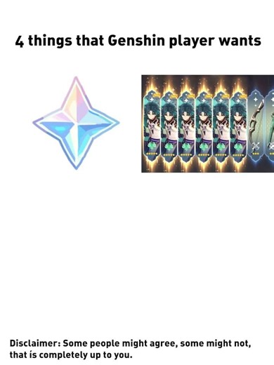 4 things that Genshin player wants #shorts #genshinimpact