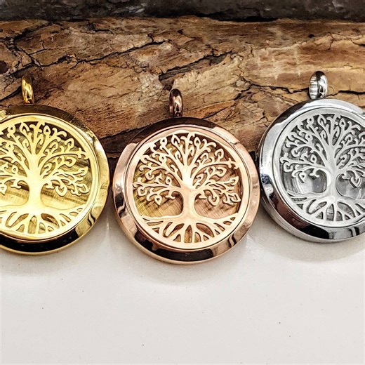 Tree of Life Cremation Locket, Stainless Steel Cremation Necklace for Ashes, Ash Pendants - Etsy