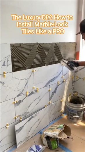 The Luxury DIY: How to Install Marble-Look Tiles Like a PRO.