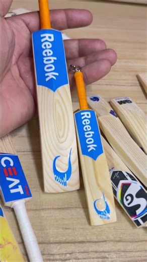 Handmade replica model of Ms dhoni reebok 2011 world cup cricket bat #cricket #msdhoni #shorts #art