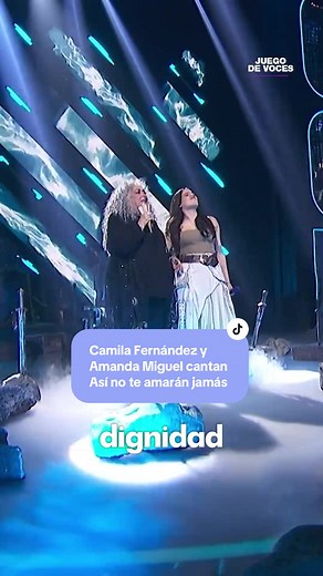 Camila Fernández y Amanda Miguel cantan 'Así no te amará jamás'