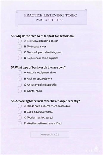 Practice Listening Toeic #motivational #xuhuong #learnenglish01 #learnontiktok #ets