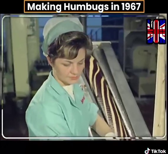 Making Humbug Sweets Candy: A 1967 Factory Journey