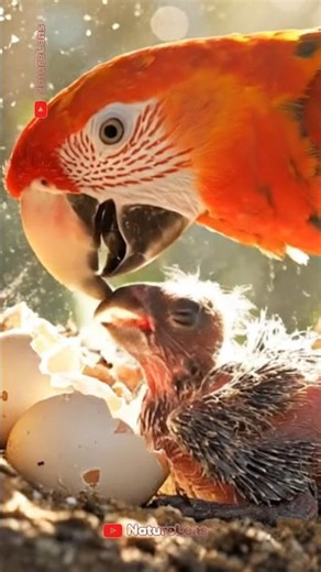 Baby Scarlet Macaw Hatches & Nest Life 🐣🦜 | NatureLens 4K Ultra”