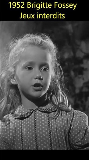 Brigitte Fossey enfant – Scène culte du film Jeux Interdits (1952)
