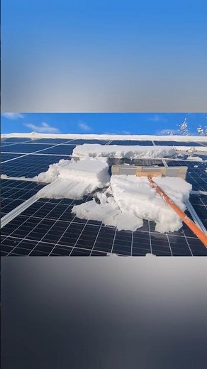 Solar Panels Snow Removal Tool - Satisfying Solar Panel Clean! #solarenergy #solarpower #solarpanel