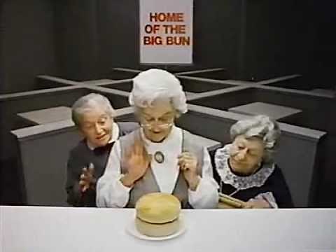 1984 Wendy's Where's the Beef? with Clara Peller #1