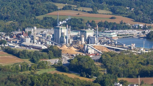 Firefighters extinguish machinery fire in pulpwood facility at Spring Grove paper mill