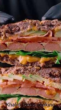Homemade Beef Burger #cooking #viralvideo
