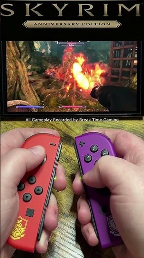 Skyrim Anniversary Edition - Pokemon Scarlet and Violet Nintendo Switch OLED Gameplay