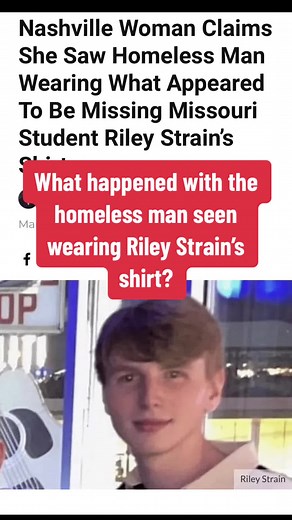 Update on Homeless Man Wearing Riley Strain's Shirt