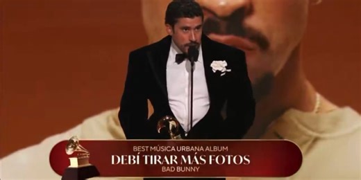 Before thanking anyone in his Grammy acceptance speech, Bad Bunny called for “ICE OUT,” and earned a standing ovation from the crowd in return. “We're not savage, we're not animals, we're not aliens,” he said. “We are human, and we are Americans.” | TheWrap