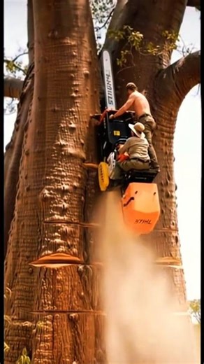 POV: When the Chainsaw Fails and the Tree Fights Back! 🌲💀😵😨#shorts#chainsaw #epicmoments#wtf#fail