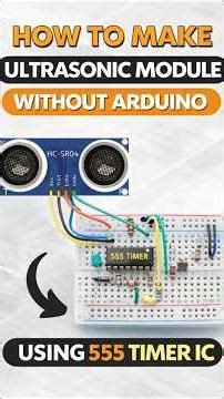 How to Make Ultrasonic Module Without Arduino | 555 Timer IC DIY 🔊⚡ #Shorts #electronicsproject