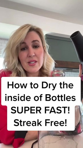 Fast & Streak-Free Bottle Drying Hack