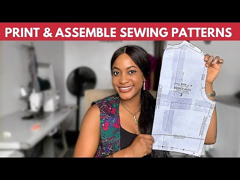 How to Print & Assemble Digital PDF Sewing Patterns | Butterick 8934 Sewing Pattern | The Silem