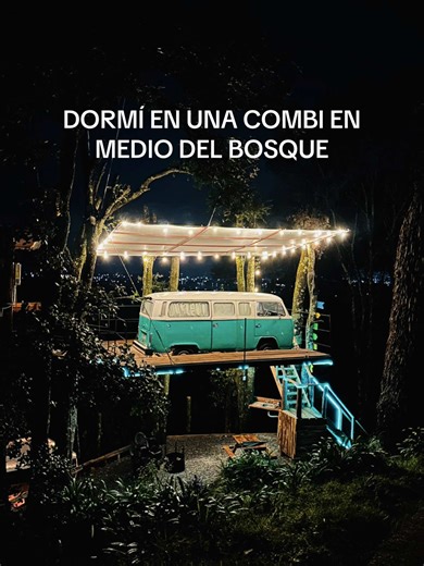 Dormí en una Combi Suspendida en el Bosque