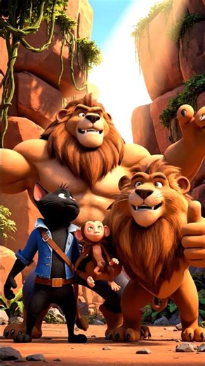 Jungle Rockfall Rescue #shorts #viralvideo #animation