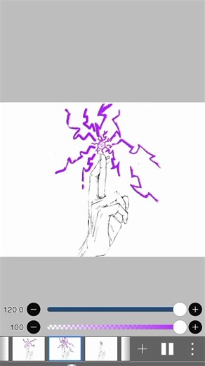 2d animation - thunder ball attack part 1