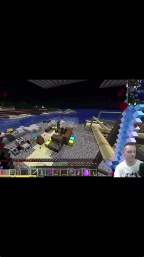 Ракета привозит ресурсы с космоса #minecraft