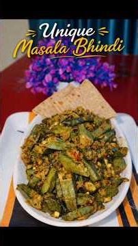 “Bhindi pasand nahi? Yeh dekhne ke bad pasand aa jayegi🤤#shortsfeed#shortsviral#food #recipe#cooking