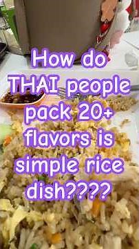 Kaow Phat, simple fried rice and Thailand is extreme, It is packed with 20+ different flavors.