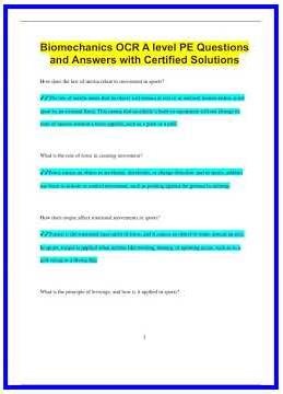 Biomechanics OCR A level PE Questions and Answers with Certified Solutions1560 636x882