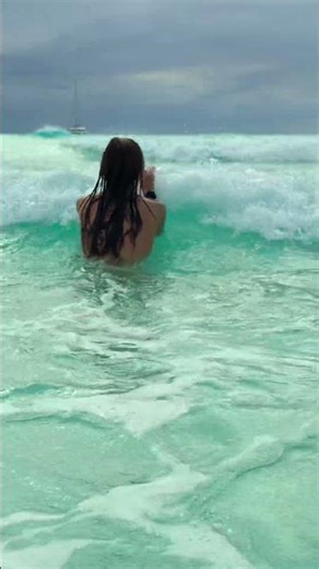 This Beach Turned Into a Water Park Quickly #shorts
