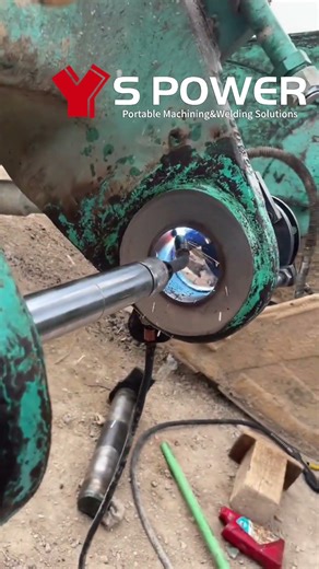 Portable Line Boring Machine Excavator Repair Bore Welding S Power #automobiles #enginemachining