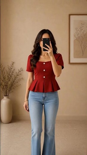 Best Peplum Tops for Women 💖 | Peplum Tops with Jeans Outfit Ideas