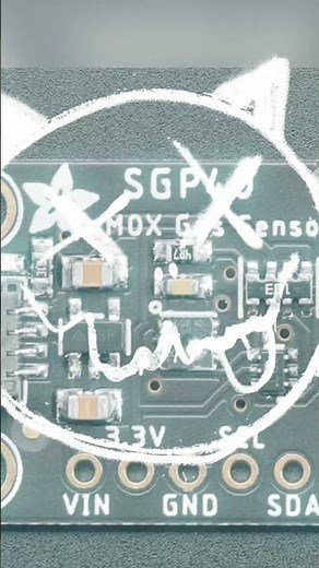 PCB of the day! SGP40 Air Quality Sensor Breakout - VOC Index - STEMMA QT / Qwiic 👃🥛🌬️