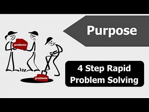 What is the Purpose of 4 Step Rapid Problem Solving?