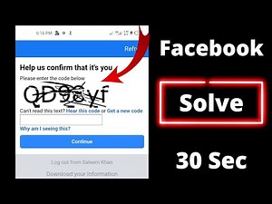 Help us confirm that it's you Facebook | Please enter the code below Facebook