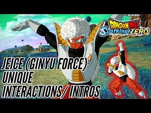 Jeice Unique Interactions/ Intros - Dragon Ball Sparking Zero