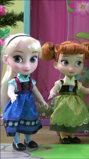 Anna and Elsa Playdate in Tinker Bell House #shorts