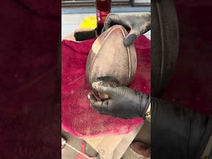 How to prep a Football. Brushing the mud start to finish.